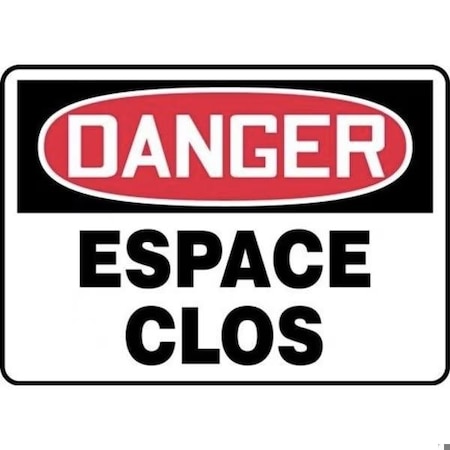 Accuform OSHA DANGER SAFETY SIGN CONFINED FRMCSP116XP FRMCSP116XP